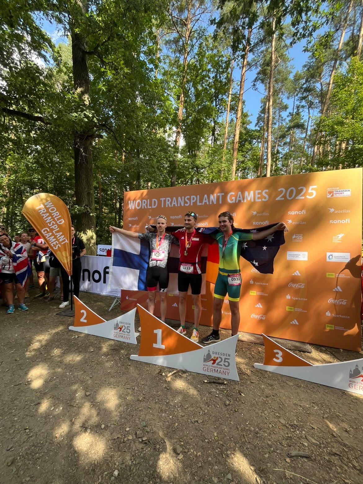 Elinsiirron saaneiden MM-kisat, Dresden sprinttitriathlon, hopeaa (Klikkaa kuvaa juttuun)