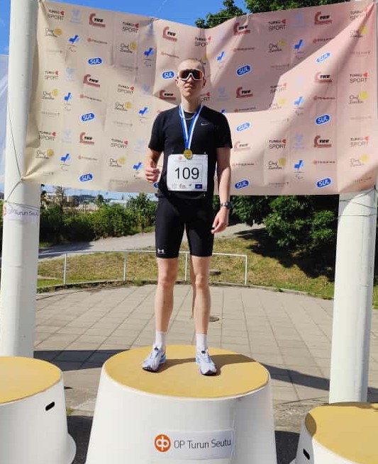 Parayleisurheilun kesäkisat 10.8.2025, Turku. Elinsiirron saaneet, 5000m juoksu. Aika 20:47:68, kultaa.